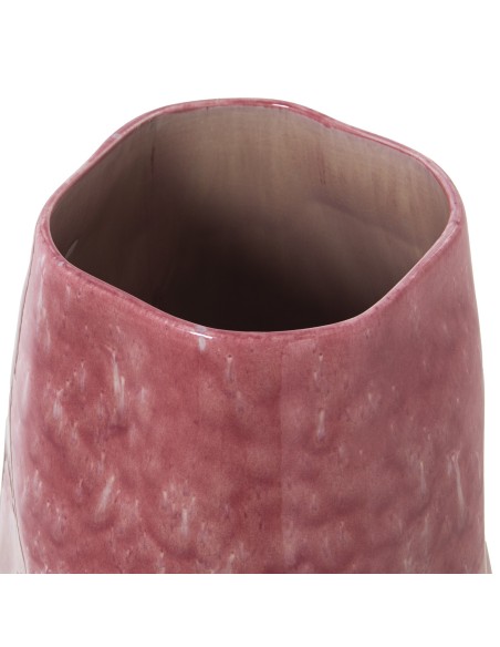 Jarrón de cerámica grande en rosa tricolor