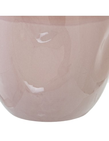 Jarrón de cerámica grande en rosa tricolor