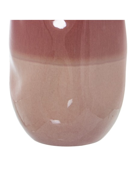 Jarrón pequeño de cerámica en rosa tricolor