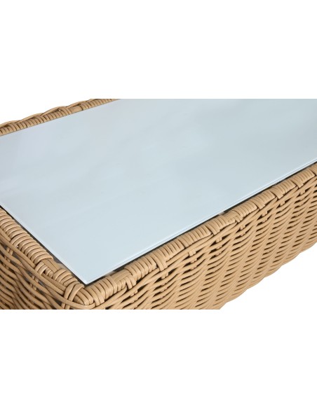 Conjunto de jardín de ratán 4 pzas