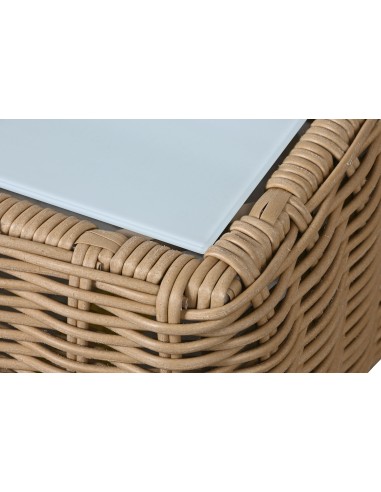 Conjunto de jardín de ratán 4 pzas