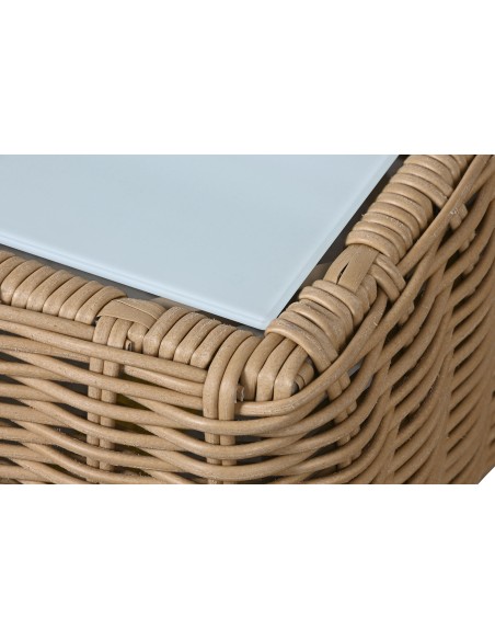 Conjunto de jardín de ratán 4 pzas