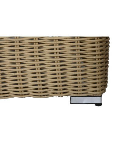 Conjunto de jardín de ratán 4 pzas