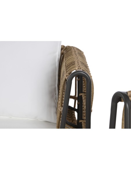 Conjunto terraza 4 pzas de ratán sintético