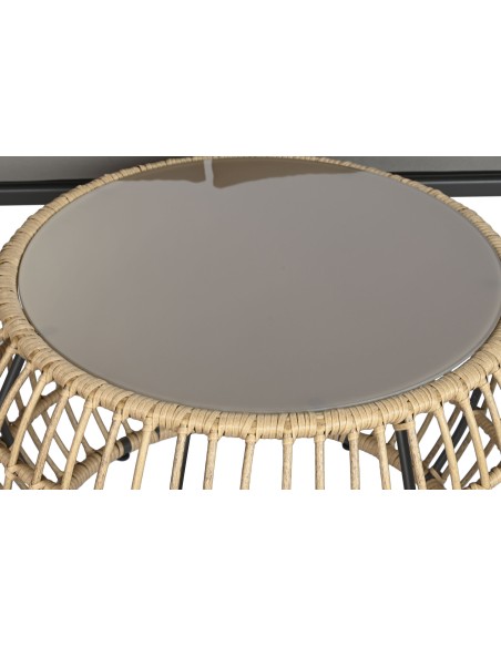 Conjunto terraza 4 pzas de ratán sintético