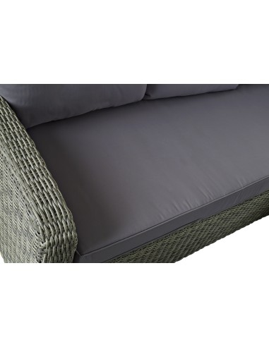 Conjunto de Jardín Sofá, Mesa y 2 taburetes Ratán