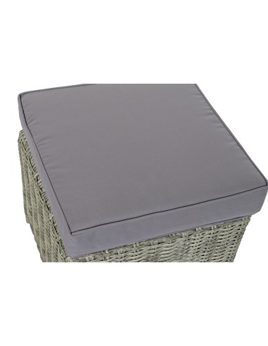 Conjunto de Jardín Sofá, Mesa y 2 taburetes Ratán