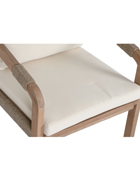 Conjunto de Jardín Mesa y 6 Sillas Madera Acacia