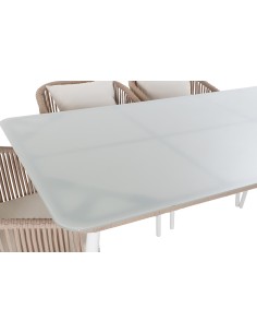 Conjunto de mesa y 6 sillas de jardin 2