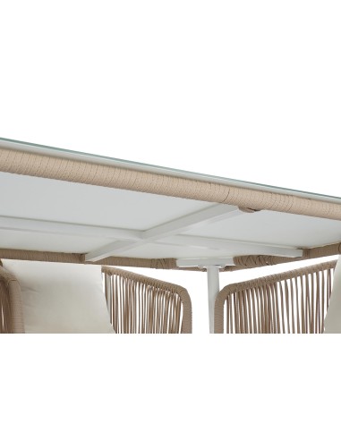 Conjunto de Jardín de Mesa y 6 Sillas Beige