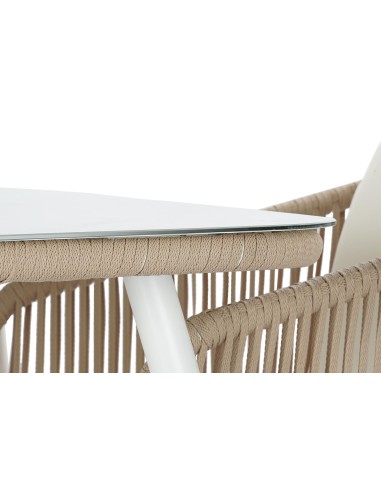 Conjunto de Jardín de Mesa y 6 Sillas Beige