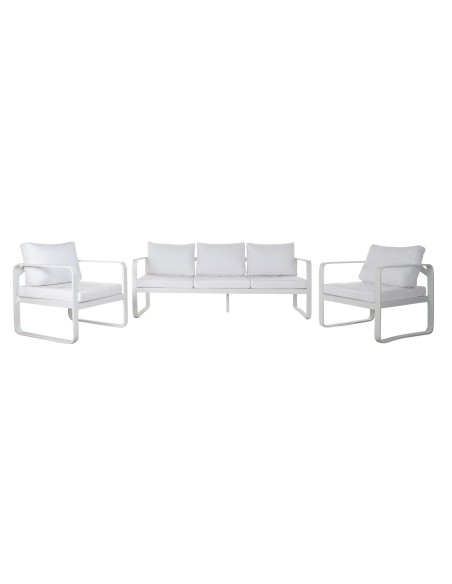 Conjunto de Jardín Sofá, Sillones y Mesa Blanco