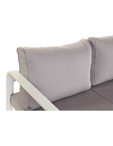 Conjunto de Jardín Sofá, Sillones y Mesa Gris