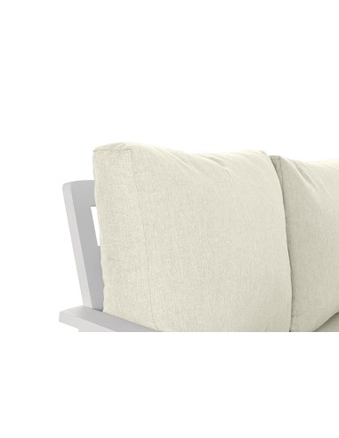 Conjunto de Jardín Sofá rinconera y Mesa Blanco