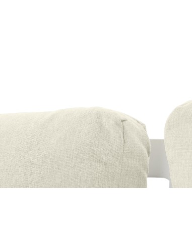 Conjunto de Jardín Sofá rinconera y Mesa Blanco