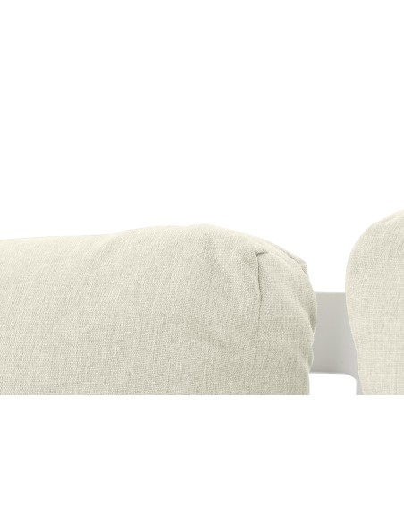 Conjunto de Jardín Sofá rinconera y Mesa Blanco