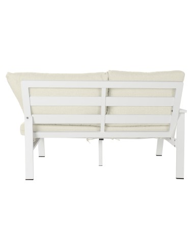 Conjunto de Jardín Sofá rinconera y Mesa Blanco