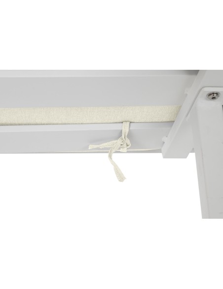 Conjunto de Jardín Sofá rinconera y Mesa Blanco