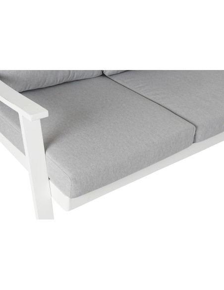 Conjunto de Jardín Sofá rinconera y Mesa gris