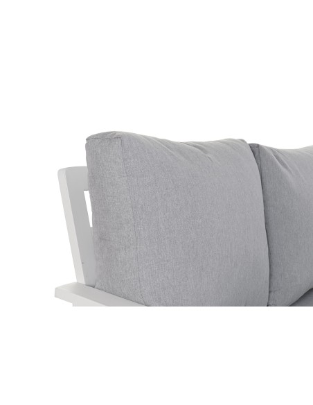 Conjunto de Jardín Sofá rinconera y Mesa gris