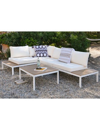 Conjunto de Jardín con Sofá rinconera y Mesa M1