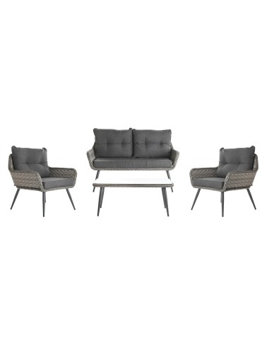 Conjunto de jardín 4 pzas de ratán