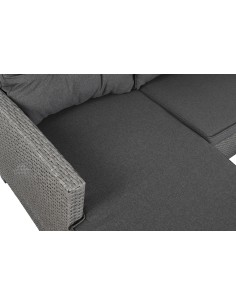 Conjunto de jardín 4 pzas de ratán sintético 2