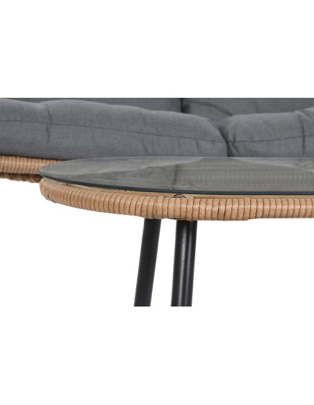 Conjunto de jardín 4 pzas de ratán