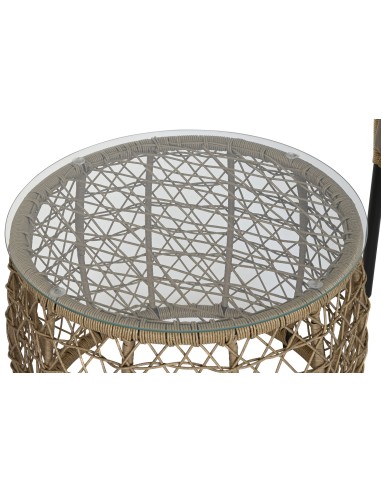 Conjunto de jardín 3 pzas ratán sintético