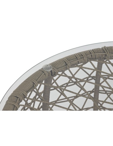 Conjunto de jardín 3 pzas ratán sintético