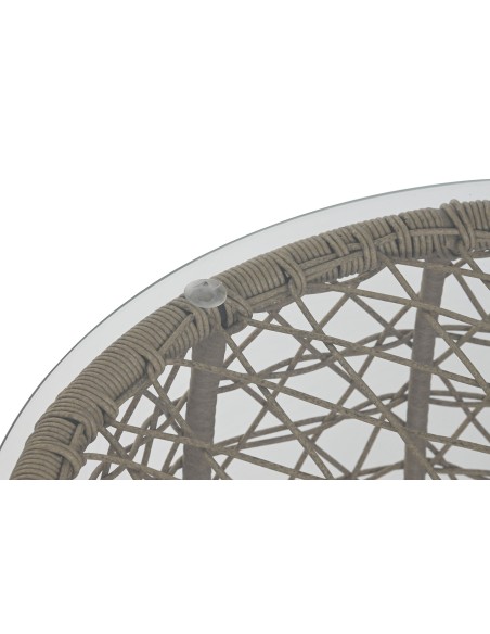 Conjunto de jardín 3 pzas ratán sintético