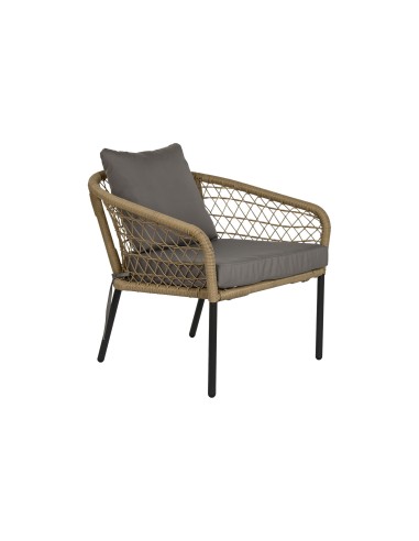 Conjunto de jardín 3 pzas ratán sintético