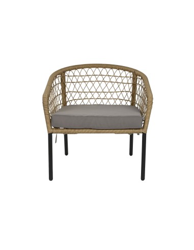 Conjunto de jardín 3 pzas ratán sintético