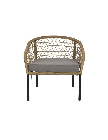 Conjunto de jardín 3 pzas ratán sintético