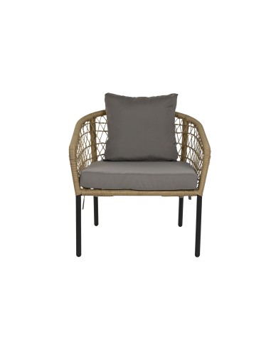 Conjunto de jardín 3 pzas ratán sintético