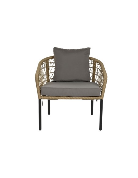 Conjunto de jardín 3 pzas ratán sintético