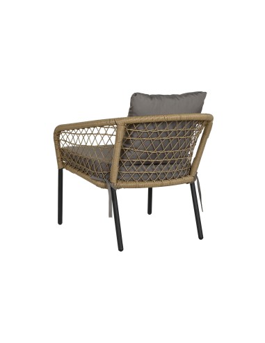 Conjunto de jardín 3 pzas ratán sintético