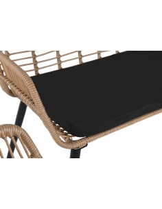 Conjunto de jardín 4 pzas en ratán 2