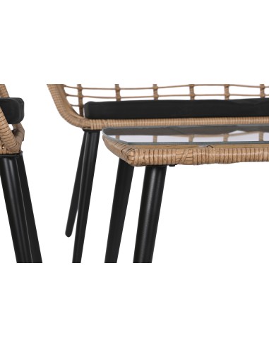 Conjunto de jardín 4 pzas en ratán