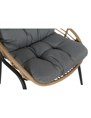 Conjunto de jardín 3pzas ratán sintético