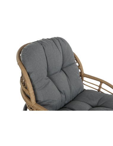 Conjunto de jardín 3pzas ratán sintético