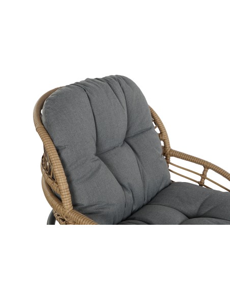 Conjunto de jardín 3pzas ratán sintético