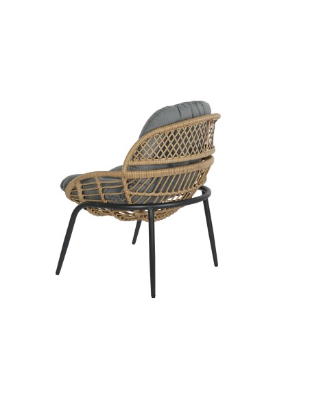 Conjunto de jardín 3pzas ratán sintético