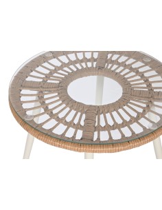 Conjunto jardín 3 pzas ratán sintético 2