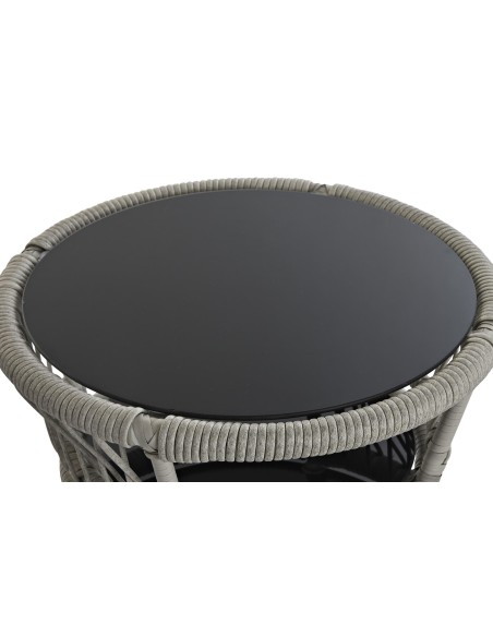 Conjunto jardín 3 pzas ratán sintético