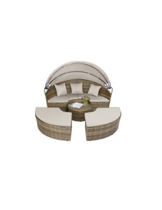 Cama chill out de ratán sintético 2