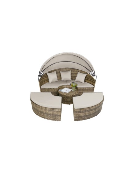 Cama chill out de ratán sintético