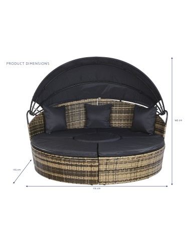 Cama chill out ratán sintético