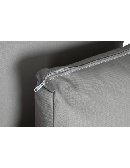 Sillón jardín metal ratán sintético negro.