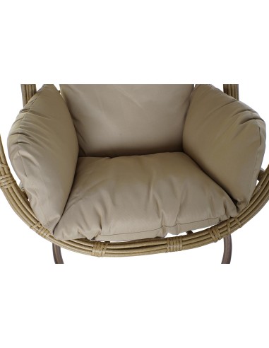 Sillón jardín colgante de aluminio y ratán...